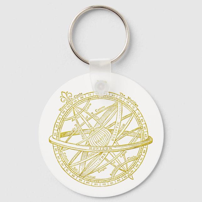 Armillary sphere keychain (Front)