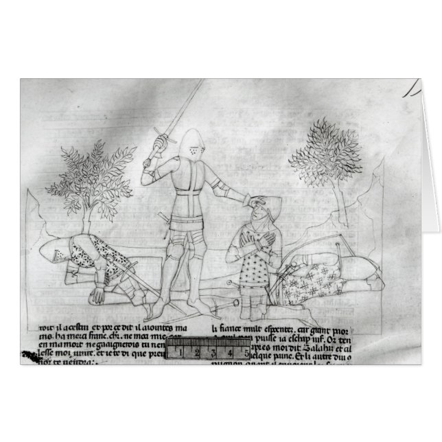 Arming a knight on a battlefield (Front Horizontal)