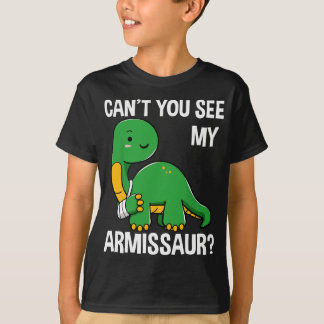 Armissaur Broken Bones Arm Injury Dinosaur Recover T-Shirt