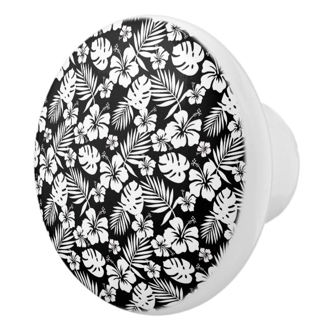Armoire à fleurs tropicales - Boutons de tiroir (Droite)
