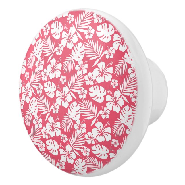 Armoire à fleurs tropicales - Boutons de tiroir (Droite)