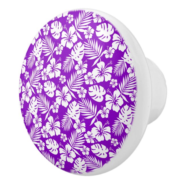 Armoire à fleurs tropicales - Boutons de tiroir (Droite)