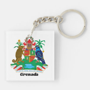 Armoiries colorées des Caraïbes Île de Grenade