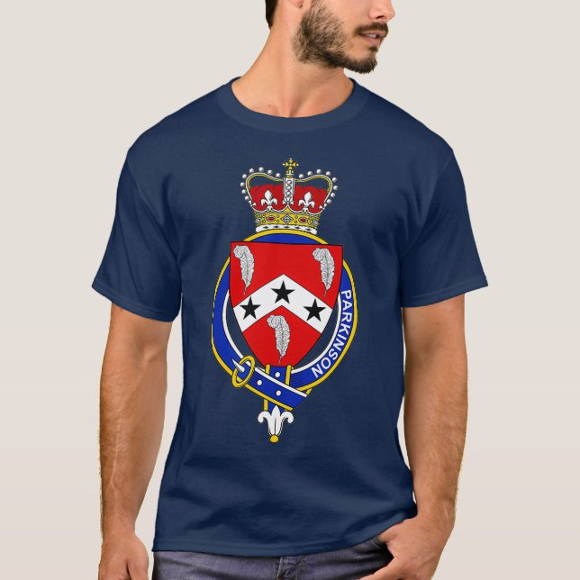 Armoiries de Parkinson - T-shirt de la crête de fa (Devant)
