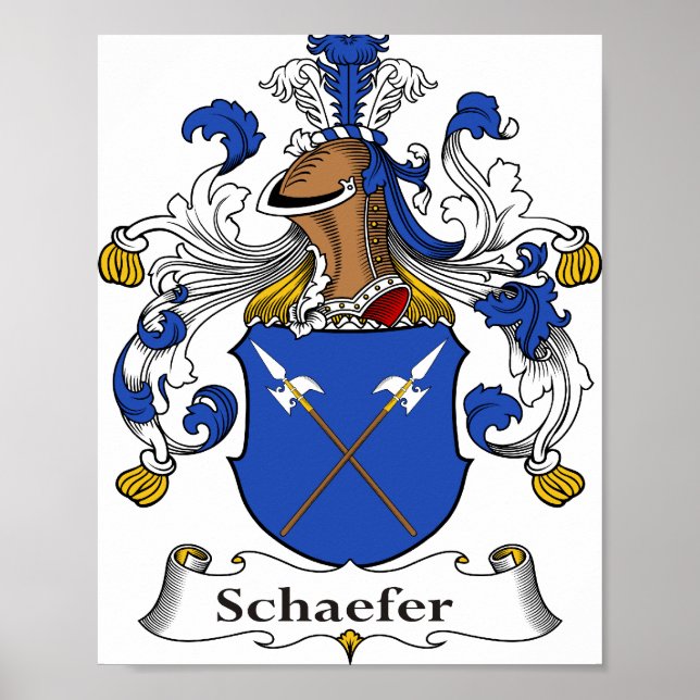 Armoiries de Schaefer Poster 8"x10" (Devant)