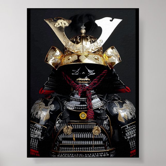 Armoiries de Shogun Samurai Poster Wall Art (Devant)