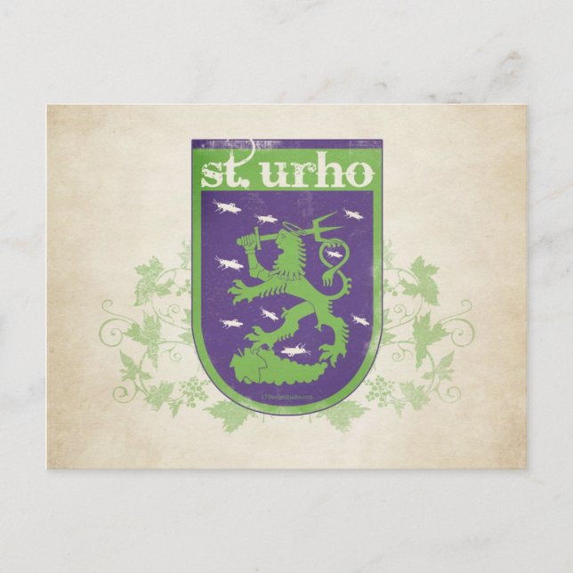 Armoiries de St. Urho - Carte postale (Devant)