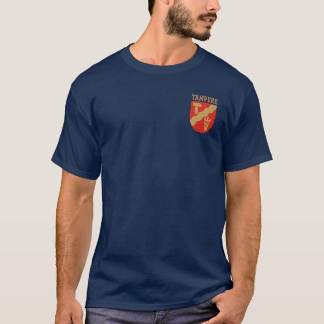 Armoiries de Tampere, T-shirt de Finlande (Devant)