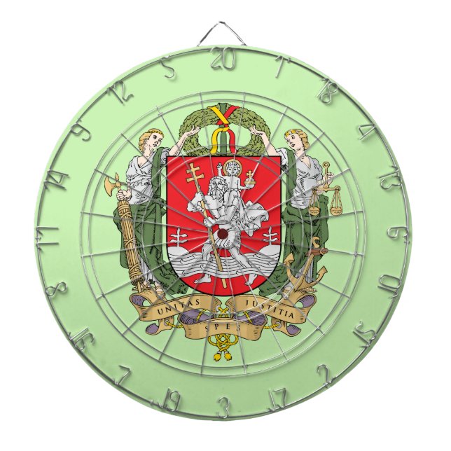 Armoiries de Vilnius, Lituanie Cible de flechettes (Devant)