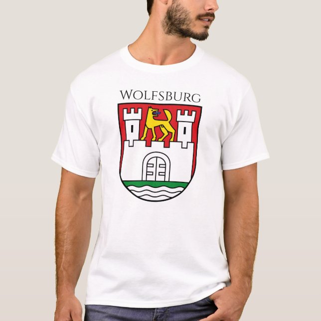 Armoiries de Wolfsburg, T-shirt Allemagne (Devant)