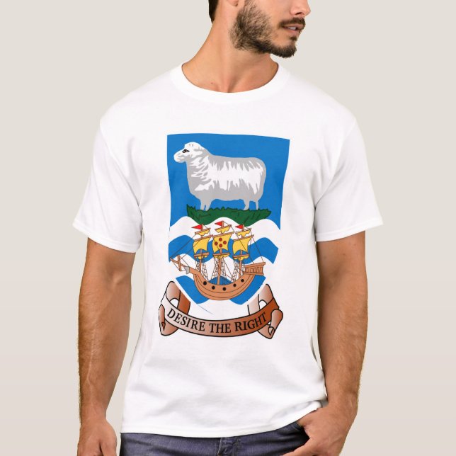 Armoiries des îles Falkland T-Shirt (Devant)