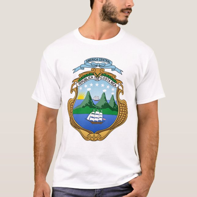 Armoiries du Costa Rica T-shirt (Devant)