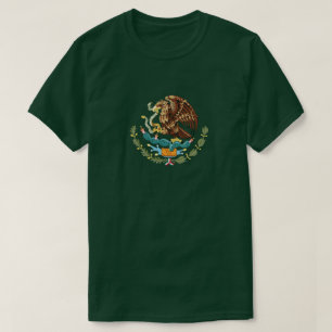 Armoiries du Mexique Mens T-shirt vert