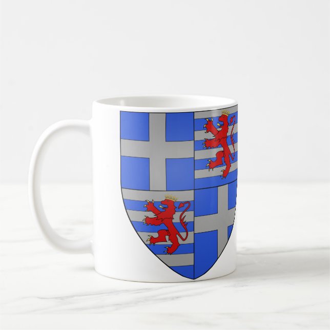 Armoiries Guy de Lusignan Coffee Mug (Left)