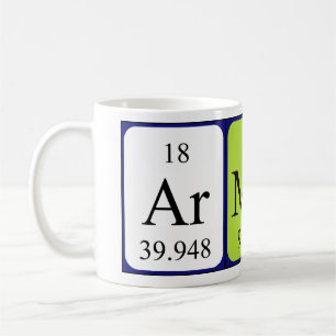 Armond nom de table périodique mug