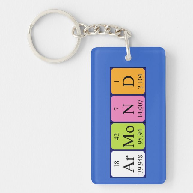 Armond periodic table name keyring (Front)
