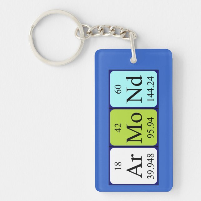 Armond periodic table name keyring (Front)