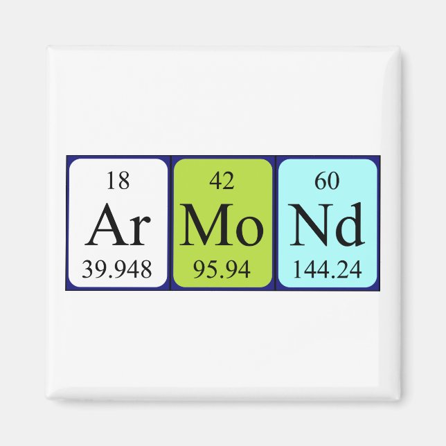 Armond periodic table name magnet (Front)