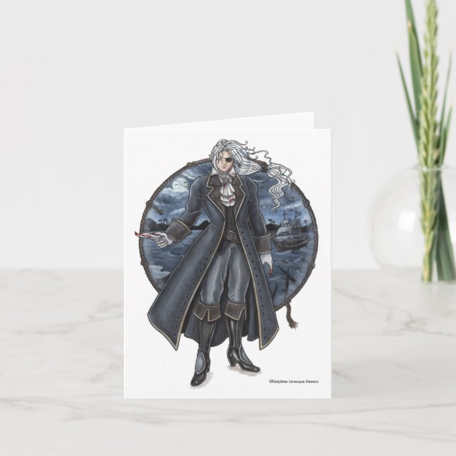 Armond's Letter Gothic Pirate Note Card (Front)