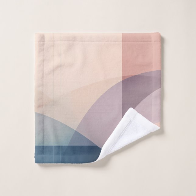 Armonía etérea Resumen Arte Color Pastel moderno (Gant de toilette)