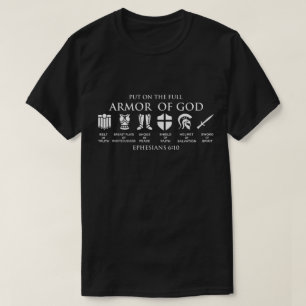 Armor of God Ephesians 6:10 Christian Art T-Shirt