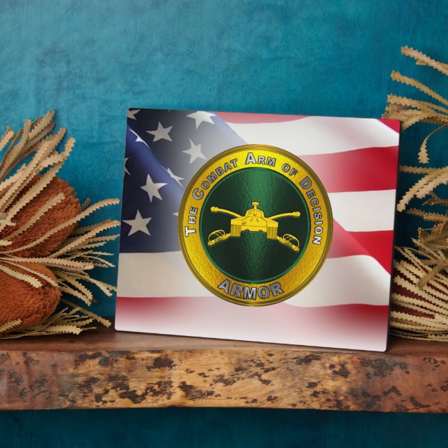 Armour Army Veteran  Plaque (Side)