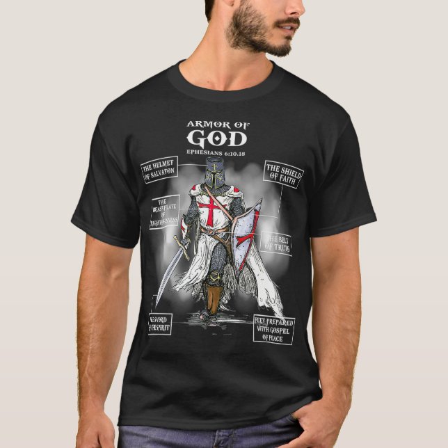 Armour Of God Bible Verse Great Gift For T-Shirt (Front)