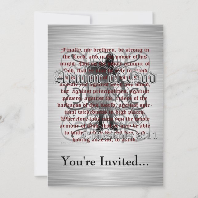 Armour of God Invitation (Front)
