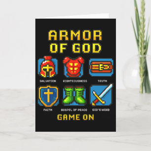 Armour Of God Pixel Faith Christian Video Game Gam Card