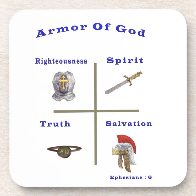 Armour of God products Coaster (Front)
