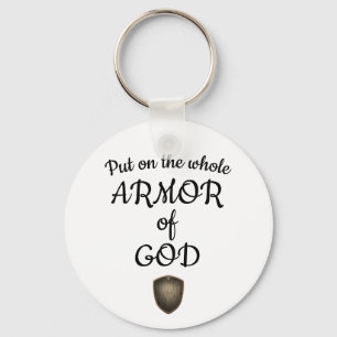 Armour Of God Shield Scripture Keychain