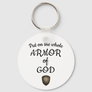 Armour Of God Shield Scripture Keychain