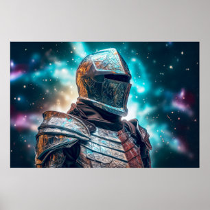 Armour Warrior Fantastic Cosmic Magical Poster