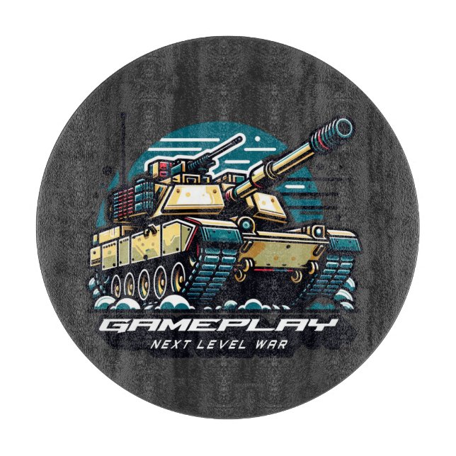 Armoured Battles: Next Level Gaming Cutting Board (Front)