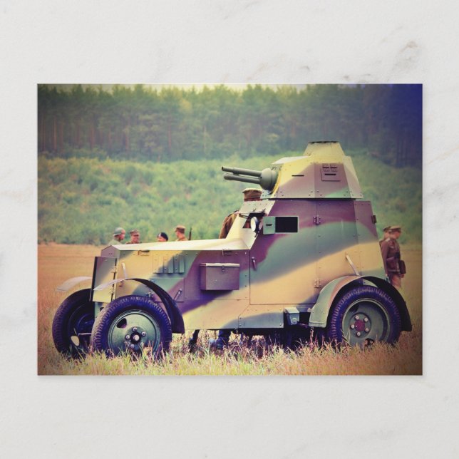 Armoured car Ursus wz 34 Postcard (Front)