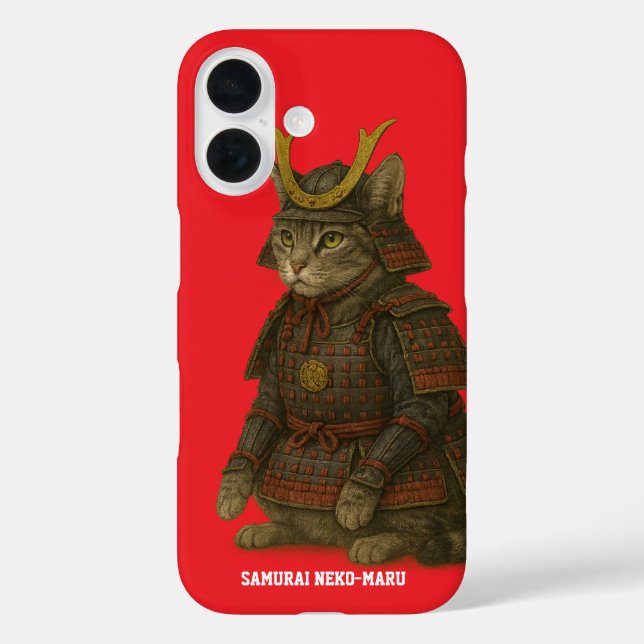 Armoured Cat Warrior Illustration Case-Mate iPhone Case (Back)
