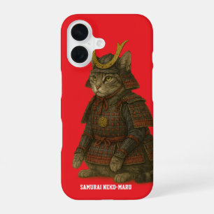 Armoured Cat Warrior Illustration iPhone 16 Case