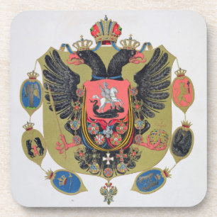 Arms and shield of the state of Imperial Russia, f Coaster