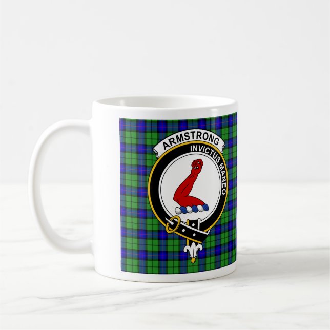 Armstrong Clan Badge Café Mug (Gauche)