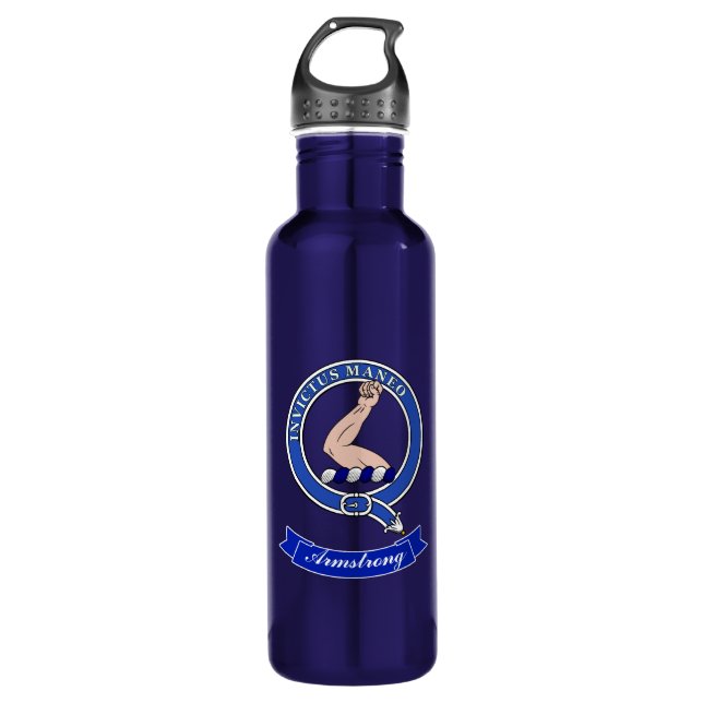 Armstrong Clan Badge Personalized 710 Ml Water Bottle (Front)