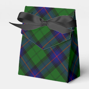 Armstrong clan tartan blue green plaid favor box