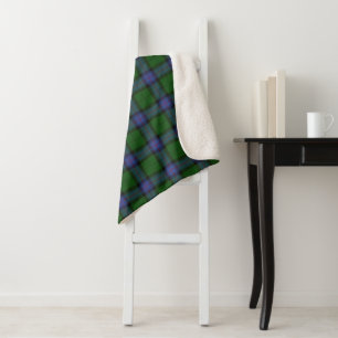 Armstrong Clan Tartan Scottish Plaid Pattern Sherpa Blanket