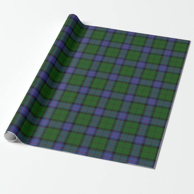 Armstrong Clan Tartan Scottish Plaid Pattern Wrapping Paper (Unrolled)