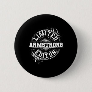 Armstrong Funny Surname Family Tree Birthday Reuni 2 Inch Round Button