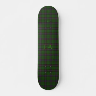 Armstrong Official Clan Tartan with your initials Skateboard