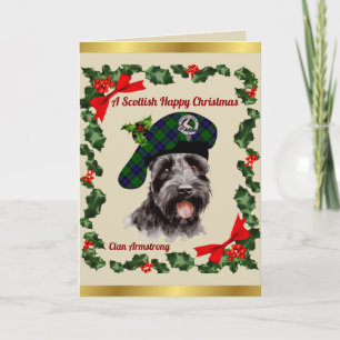 Armstrong Scottie Dog Personalized Xmas Card