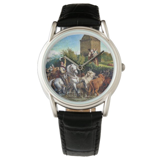Armstrong Scottish Clan Castle Montre de peinture (devant)