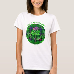 Armstrong Scottish Tartan Celtic Thistle T-Shirt