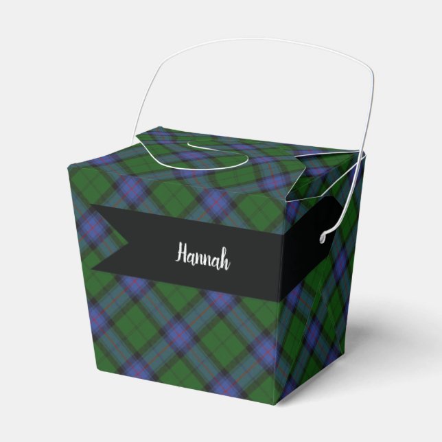Armstrong Scottish Tartan Plaid Pattern Favor Box (Front Side)