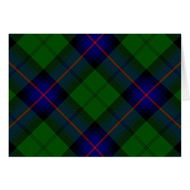 Armstrong tartan blue and green plaid (Front Horizontal)